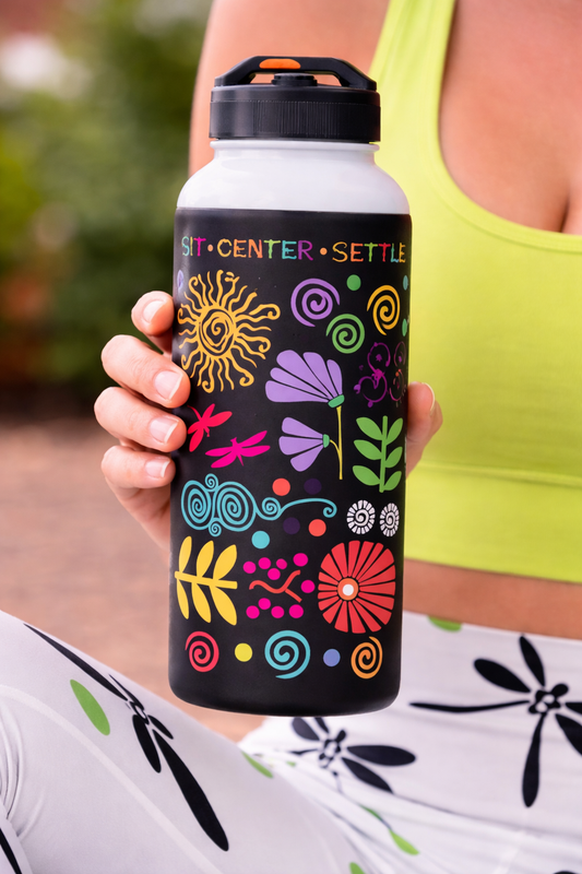 I Love Yoga Stainless Steel Water Bottle