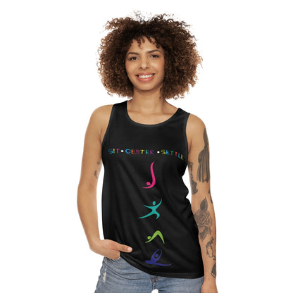I Love Yoga Unisex Tank Top