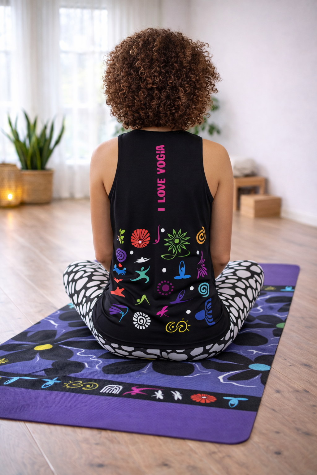Royal Modflower Rubber Yoga Mat