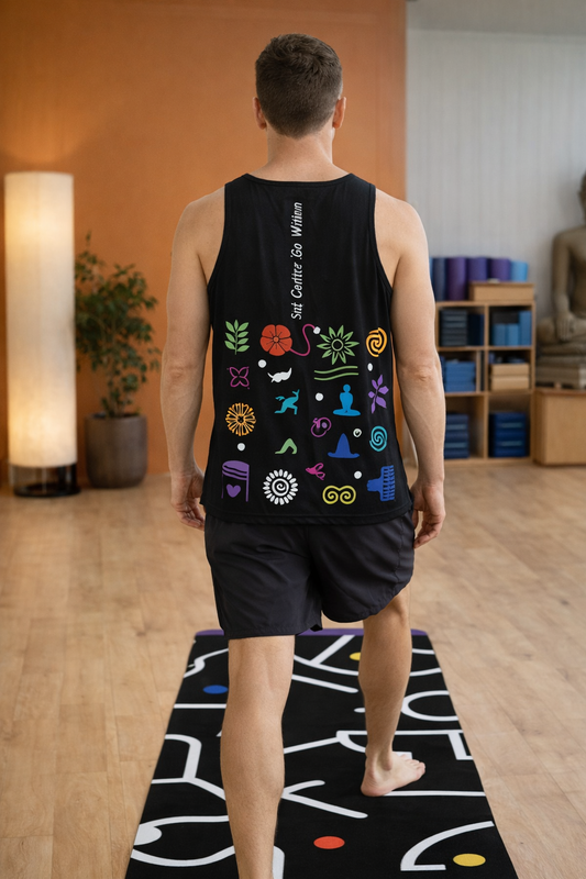 Pop Dots of Color Rubber Yoga Mat